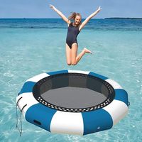 Plateforme Gonflable de Bungee Jumping Aquatique Amusante en Gros pour Trampoline Aquatique Flottant en PVC pour Extérieur