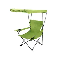 Silla plegable de playa para acampar al aire libre, portátil, personalizada, con toldo parasol