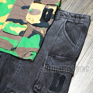 Shorts en jean décontractés pour hommes, imprimés sur toute la surface, personnalisés, avec poches, shorts lavés, shorts de créateur pour hommes - Product Image 4