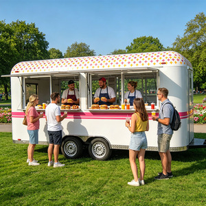 Customized Dessert Food Camping Multifunctional Snack Scenic Ice Food Trailer Car Bar Coffee Car Food Truck - Product Image 1