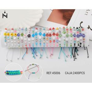 Braccialetto con Piccoli Fiori e Perle PULSERA TUBO 2400PCS Braccialetti alla Moda con Perline - Product Image 1