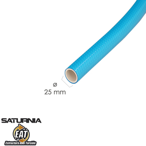Tubo blu non intrecciato in maglia O/ 25 mm. Rotolo da 50 metri - Product Image 2