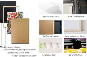 Toile murale d'art pop de <span class=keywords><strong>Banksy</strong></span>, graffiti de rue, affiche cool, peintures encadrées 16x24 pouces, décoration intérieure chinoise - Product Image 6