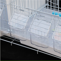 Cage de transport en métal pour animaux de compagnie, cage à oiseaux en acier, cage empilable pour plusieurs oiseaux, cage pour animaux de compagnie extra-petits