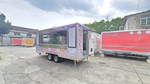 Mobile Kitchen Food Trailer Street Cart Hot Dog <strong>Vans</strong> Coffee Truck Trailer Bakery Food Truck with Full Kitchen Street Food Kiosk - Product Image 4