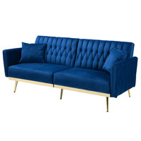 Modernes Klappbares Getuftetes Sofa-Set mit Stoffbezug für Wohnzimmer