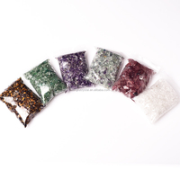 100g / Sac Pierres Roulées Naturelles de Quartz Rose et d'Améthyste, Cristaux de Guérison, Gravier de Pierres