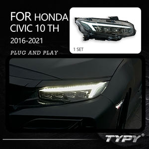 Nuevo Conjunto de Faros LED para Automóvil, 36V 100W 8000LM, Modificación para 16-21, para la 10ª Generación, Luz de Circulación Diurna - Product Image 3