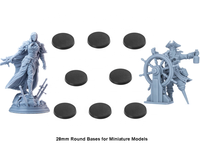 Bases de figurines rondes en plastique de 28 mm pour miniatures de jeu ou jeux de table de wargames, bases 40k, figurines, jouets