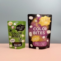 Sachets Doypack refermables en aluminium et Mylar, avec fermeture Ziplock, de qualité alimentaire, pour bonbons lyophilisés et emballage d'aliments pour animaux de compagnie, conception personnalisée