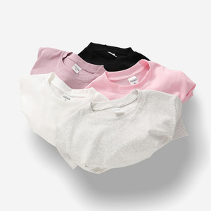 <span class=keywords><strong>T</strong></span>-<span class=keywords><strong>shirt</strong></span> da donna a maniche corte girocollo, in cotone spandex 230G, vestibilità slim, tinta unita, stile Sassy Girl - Product Image 1