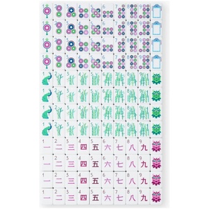 Fichas de Mahjong de Melamina de Lujo Color Púrpura, Estilo Americano, 160 Fichas de 30MM, para 4 Jugadores, Juego de Casino y Entretenimiento, Venta al Por Mayor - Product Image 3