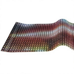 Pantalla LED Flexible Transparente a Todo Color P20, Pantalla LED Autoadhesiva para Comercio Minorista y Publicidad - Product Image 1