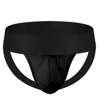 Sous-vêtement de performance pour homme avec ceinture de 4/5 cm, en coton-spandex durable, poche en nylon texturé à maille losanges, idéal pour les soirées