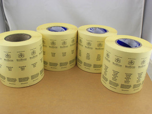 Rollo de etiquetas adhesivas para botella, impresión de pegatinas de plástico impermeables, <span class=keywords><strong>lubricante</strong></span> personalizado, etiquetas de advertencia de seguridad - Product Image 3