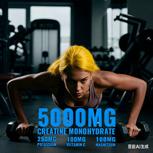 Gomme di Creatina Monoidrato Halal OEM 5g, Integratore Naturale di Vitamine ed Elettroliti, Energia Pre-Allenamento per Adulti, Supporto Muscolare e Immunitario - Product Image 4
