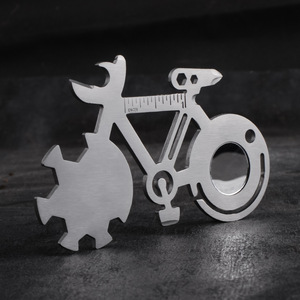 <span class=keywords><strong>Carte</strong></span> d'outil de survie en plein air 10 en 1 cartes ouvre-bouteille cadeau de VTT multifonctionnel - Product Image 5