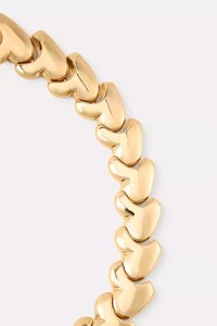 <span class=keywords><strong>Collar</strong></span> de Corazón de <span class=keywords><strong>Metal</strong></span> Chapado en Oro de 18K de Kaimei 2025, Gargantilla de Moda para Mujer, Collares de Oro con Forma de Corazón para Mujer - Product Image 5