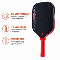 Paleta de Pickleball Personalizada Aprobada por la USAPA, Superficie Texturizada de Fibra de Carbono T700, Grosor de 16 mm, GEN 5, OEM, ODM
