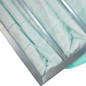 Mới công nghiệp túi lọc hồ sơ khung máy bụi thu túi lọc nhôm/Khung thép mạ kẽm sợi tổng hợp - Product Image 6