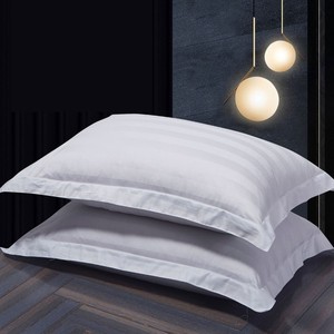 Vente en gros personnalisée <span class=keywords><strong>Taie</strong></span> <span class=keywords><strong>d</strong></span>'<span class=keywords><strong>oreiller</strong></span> enveloppe en coton uni blanc hôtel - Product Image 1