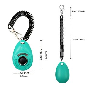 Clicker de entrenamiento para mascotas con correa de muñeca, de plástico, para perros y gatos, nuevo, herramienta de entrenamiento para perros. - Product Image 2
