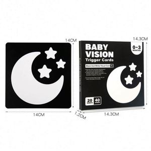 Tarjetas de Aprendizaje para Bebés, Juguetes para el Desarrollo Cerebral, Estimulación Visual, Actividad de Aprendizaje - Product Image 6