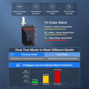 Détecteur d'<span class=keywords><strong>alcool</strong></span> instantané à pile combustible, testeur d'<span class=keywords><strong>alcool</strong></span> portable, prend en charge les tests consécutifs pour l'inspection des conducteurs de flotte - Product Image 3