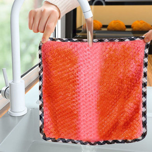 Essuie-tout <span class=keywords><strong>de</strong></span> cuisine en microfibre corail personnalisé Esun, 25x25cm, écologique, moderne, séchage rapide, chiffons <span class=keywords><strong>de</strong></span> nettoyage - Product Image 4