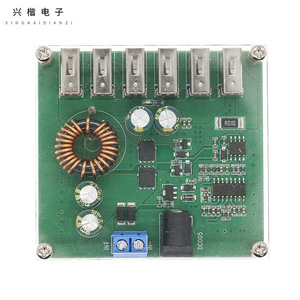 Xingkai อุปกรณ์อิเล็กทรอนิกส์6พอร์ต USB DC Buck โมดูล12V 24V 36V ถึง5V ที่ชาร์จไฟในรถยนต์8A - Product Image 3