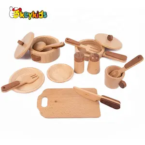 批发教育角色扮演套装木制厨具儿童烹饪玩具W10B127