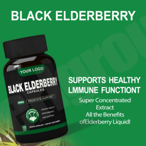 Cápsulas de extracto de saúco negro de grado alimenticio, suplementos de hierbas antioxidantes para adultos, no para adolescentes o mujeres embarazadas - Product Image 5