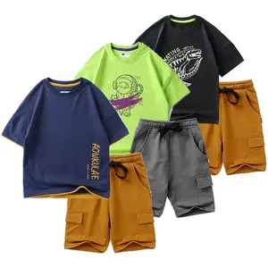 青少年儿童t恤货裤嘻哈套装其他男孩服装儿童服装低价自有品牌儿童精品服装