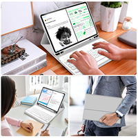 Clavier magnétique avec étui pour iPad Pro 4e/5e/6e génération 12,9 pouces / Air 13 pouces avec clavier détachable et support pour stylet