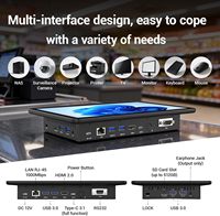 Mini ordinateur tactile 10,1 pouces avec Windows 11 Pro, Celeron N5095, 8 Go de RAM/128 Go de ROM, double RS232 HDMI, BT 5.0