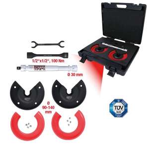 KS TOOLS - 500.8765 Audi and Seat telescopic centre <b>tensioner</b> set for internal <b>springs</b> (11 pcs) STEERING / SUSPENSION - Product Image 2