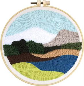 DIY Punch Needle <b>Kit</b> for Adults <b>Beginner</b> <b>Embroidery</b> Set - Product Image 3
