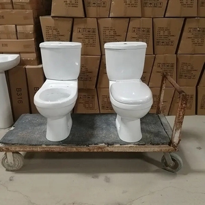 Africa prezzo a buon mercato Toilette in ceramica Hotel casa bagno <span class=keywords><strong>Parma</strong></span> water bianco lavaggio Down P-trap Set servizi igienici in due pezzi - Product Image 5