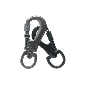 Moschettone per Cani in Lega di Zinco Argento Opaco di Alta Qualità, 26MM con Chiusura a Dado, Anello Girevole e Logo Personalizzato per Guinzaglio - Product Image 5