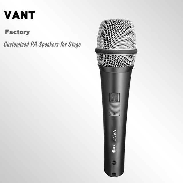 Professional 537L Dynamic Wired Microphone Cardioid KTV Vocal Performance Metal Construction Mute Switch for Studio Recording