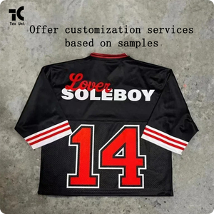 2025 nuevo estilo europeo y americano para hombres, Camiseta deportiva de manga corta con estampado de calle Hip Hop Y2k con cuello en V holgado - Product Image 5