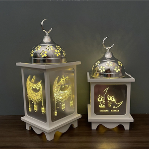 DAMAI Ramadan Candle <b>Lantern</b> Decorative Moon Star Ramadan Lights Vintage Decorative Hanging <b>Lantern</b> for Party Decor - Product Image 4