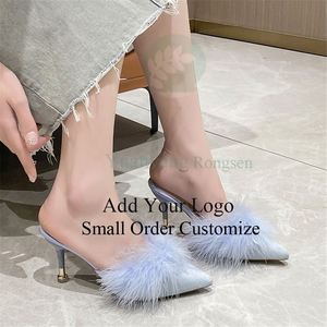 Sandalias de Verano de Alta Calidad para <span class=keywords><strong>Mujer</strong></span>, Diseño <span class=keywords><strong>Hanako</strong></span>, Punta Abierta y Redonda, Tacón Plateado, Material de Franela, Moda para Exteriores - Product Image 5