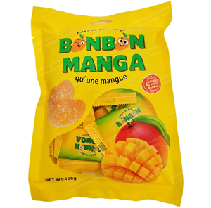 Bonbons en gros Bonbon <span class=keywords><strong>Manga</strong></span> Gummy <span class=keywords><strong>Candy</strong></span> saveur fruitée douce en forme de mangue, bonbons mous emballés individuellement, confiserie - Product Image 2