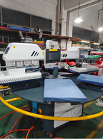 Presse à chaud rotative automatique à double tête et 6 stations 40x60cm avec positionnement laser pour sublimation et impression DTF
