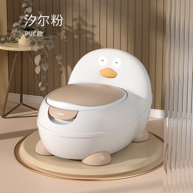 Xier Pink - [Type de coussin souple en PVC] Siège de toilette Pingouin