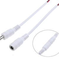 QUANWEI 5,5 x 2,1 mm DC-Stromstecker und -buchse Kabelverbinder DC-Buchsenadapter für LED-Lichtband