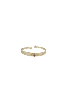 DIVYORO Classic Ornate Heart Centric Antique Gold Cuff <b>Bracelet</b> Gold Plated <b>Copper</b> Brass Fashion Jewelry Women Wedding Bridal - Product Image 1