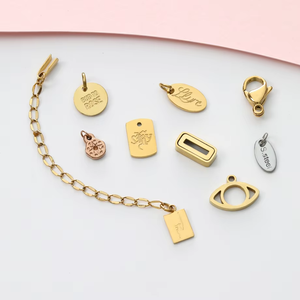 Logo del marchio inciso personalizzato in metallo in acciaio inossidabile etichetta cuore cerchio Tag per regali promozionali bottiglia di vino Hang Tag Tag Label Tag - Product Image 3