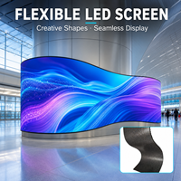 Paneles de Pantalla de Video Flexibles y Plegables en Oferta, Módulos Suaves para Visualización Dinámica en 3D, Panel de Pantalla LED Flexible